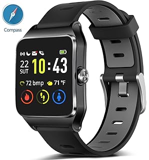 Amazon.com: GPS Running Smart Watch, IP68 Waterproof Fitness ...