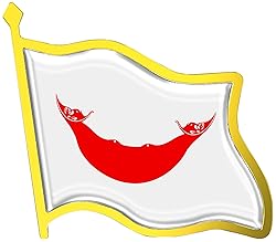 Easter Island (Rapa Nui) Flag Lapel Pin - Enamel