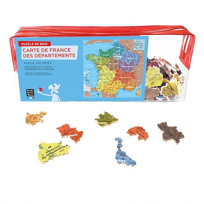 Wooden Jigsaw Puzzle Geography Map of France Amazon.co.uk Toys