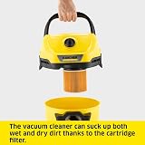 Kärcher WD 3 Wet Dry Vacuum Cleaner 1000W 17L Plastic Container Blowing Function view 2