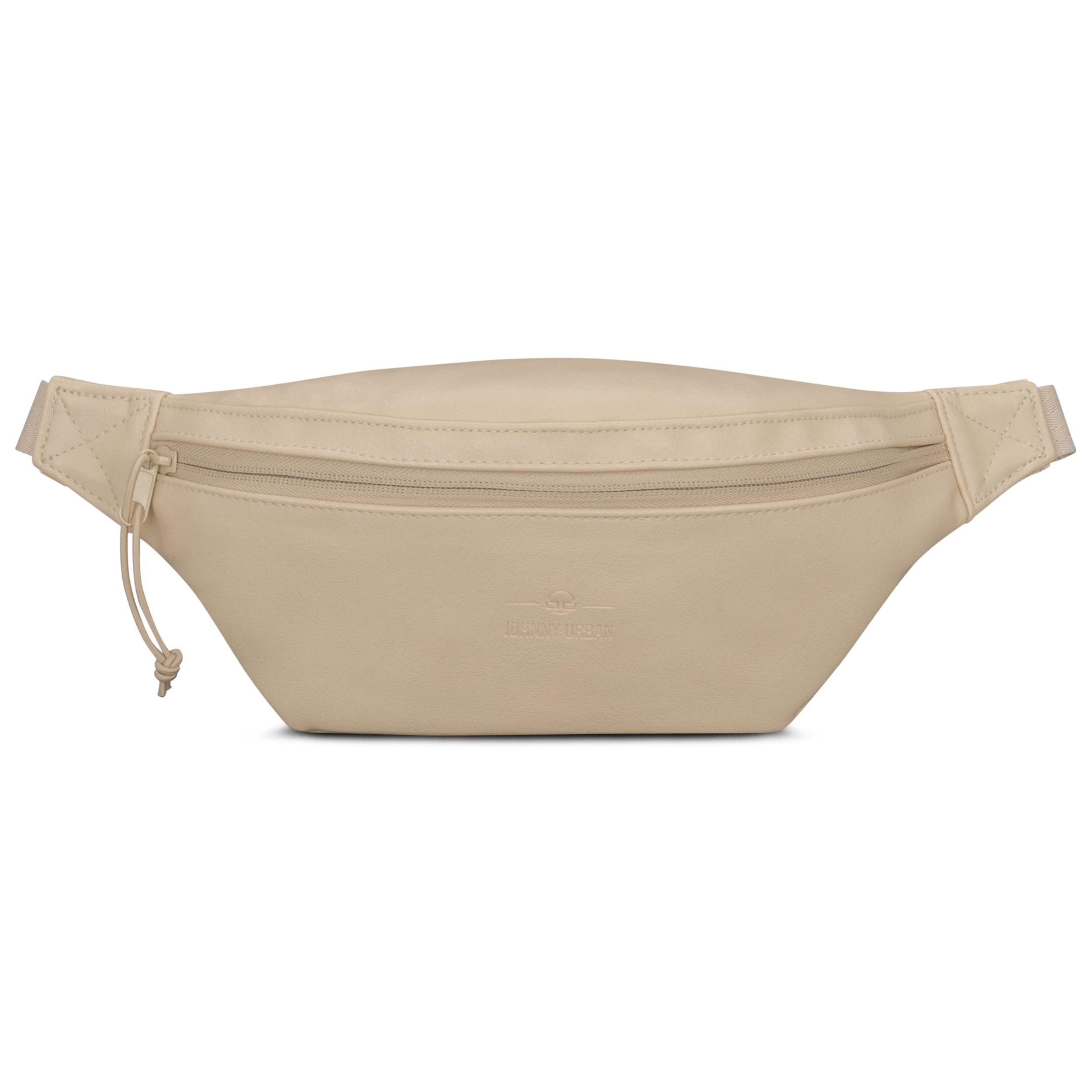 JOHNNY URBAN Fanny Pack Bum Bag Women & Men Beige - Toni - Hip Bag Made of Imination Leather for Festivals, Sports & Travel - Water-Repellent