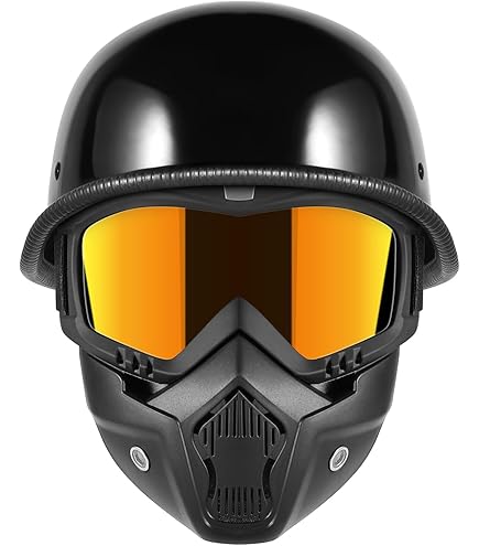 Motorcycle Helmets DOT Certified 1Storm Motorcycle Half Helmet - German Style, Matte Black, Novelty Design DOT Half Helmet Helmets Motorcycle Helmets DOT Certified 1Storm Motorcycle Half Helmet - German Style, Matte Black, Novelty Design DOT Half Helmet Helmets