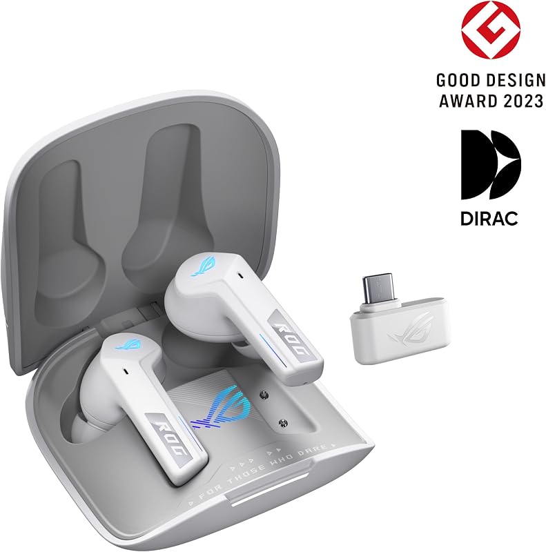 ROG Cetra True Wireless SpeedNova - Auriculares Gaming - Blanco