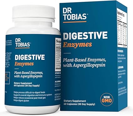 Amazon Com Dr Tobias Digestive Enzymes Supplement 60 Capsules Health Personal Care