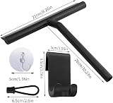 Thboxes Shower Squeegee 8 Inch Window Glass Scraper with Suction Hook view 2