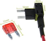 Desenda Mini Fuse Holder Kit 4pcs 10A 12V-24V Piggyback Blade Tap view 2