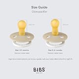 BIBS Colour Glow Soother 2-Pack Night Pacifier 6-18m Round Nipple view 2