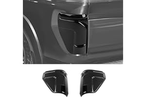 SQQP Tail Light Taillight Lamp Guard Cover Fit for Ford F150 & Ford Raptor 2024-2025+,Rear Light Frame Exterior Accessories Kit 2Pcs (Smoked Black)