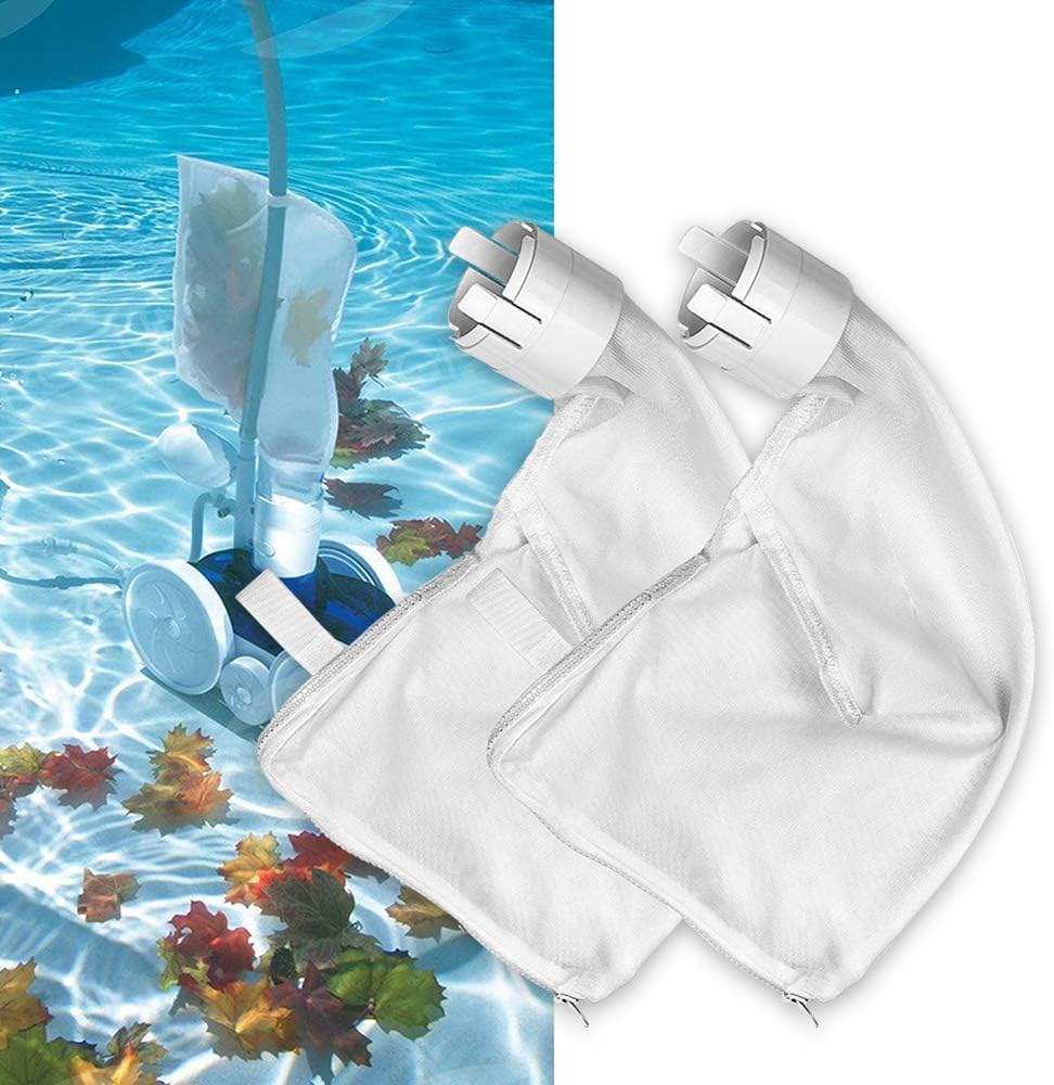 HITECHLIFE 2 Pack Swimming Pool Filter Bag,Pool Vacuum Cleaning Mesh Bags, All Purpose Pool Dust