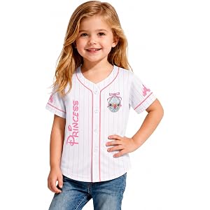 Princess Baseball Jersey for Girls Magic Kingdom Shirts Vacation Trip Top