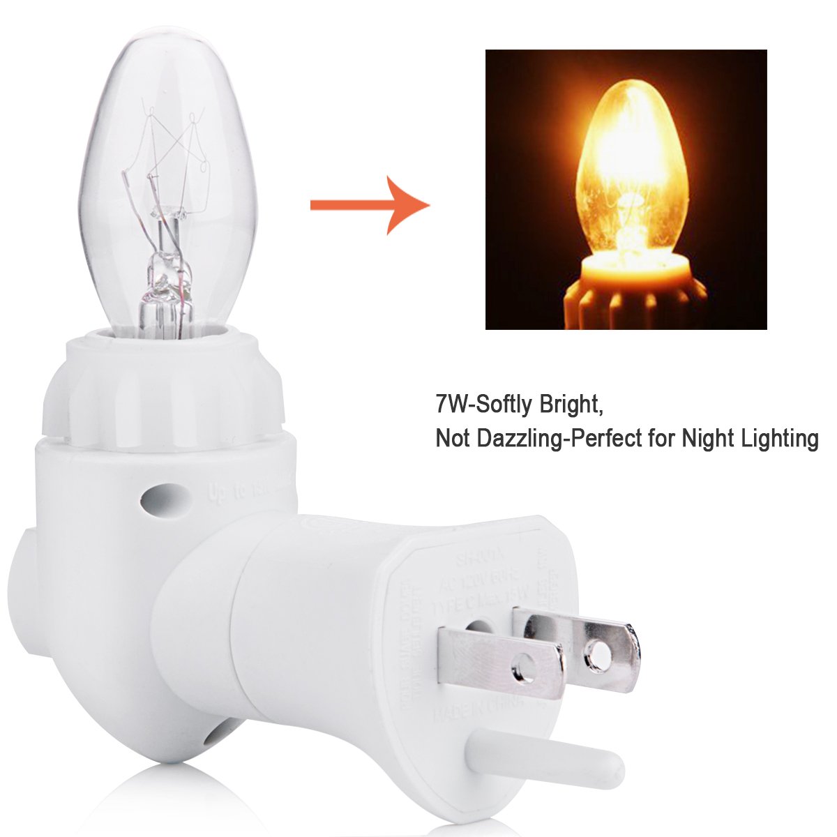 Aurora Salt Lamp Night Light, Mini Hand Carved Glow Pink Sea Crystal Rock with 360 Degree Adjustable Wall Plug, 2 BULBS Incandescent Bulb and Multi LED Color Changing Bulb for Purifying the Air