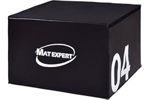 MAT EXPERT 3 in 1 Plyometric Box, Jumping Box with Foam for Jump Training and Conditioning
