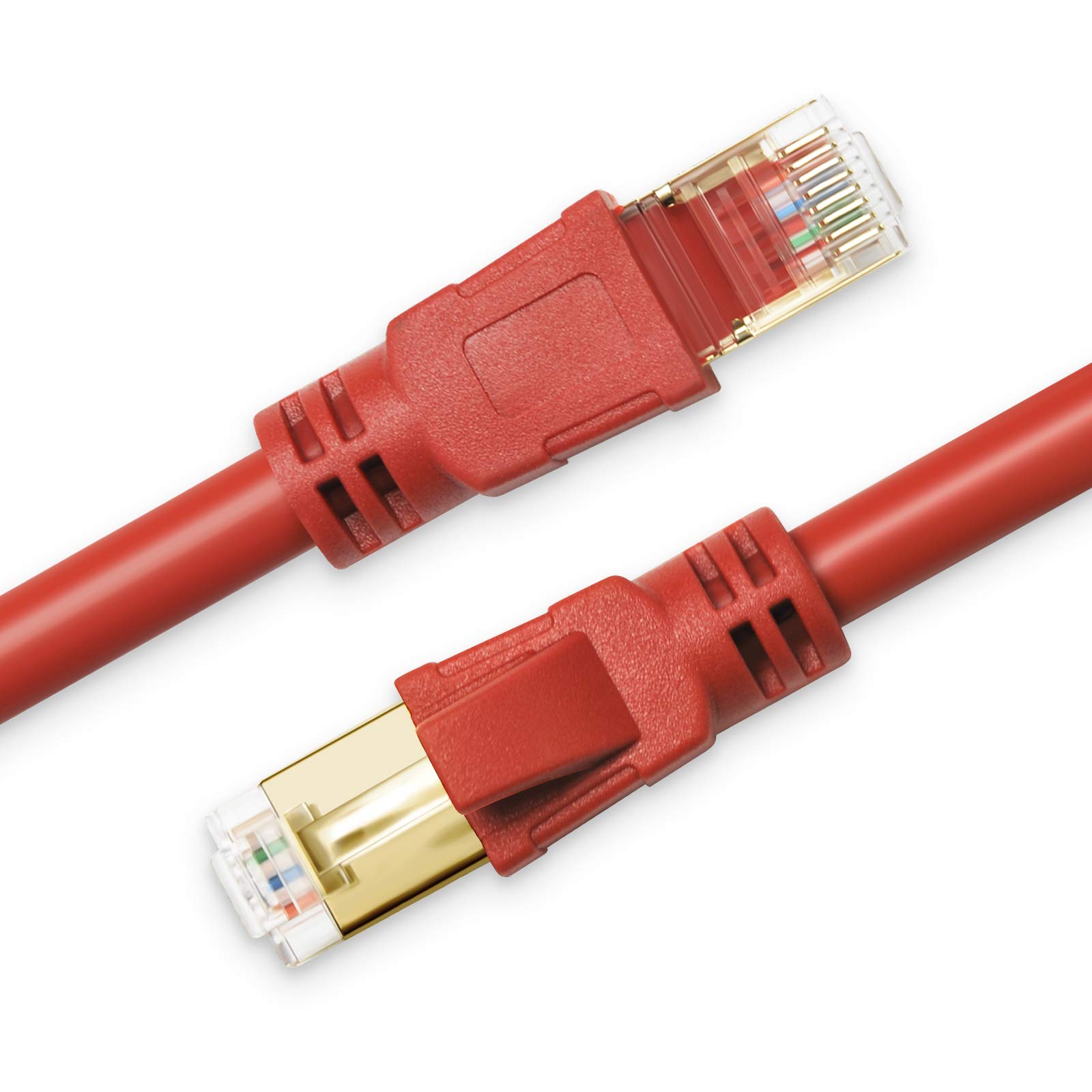 CAT 8 Ethernet Cable, 65ft High Speed 40Gbps 2000MHz Morandi Colored CAT8 SFTP Cord, Gigabit Interne