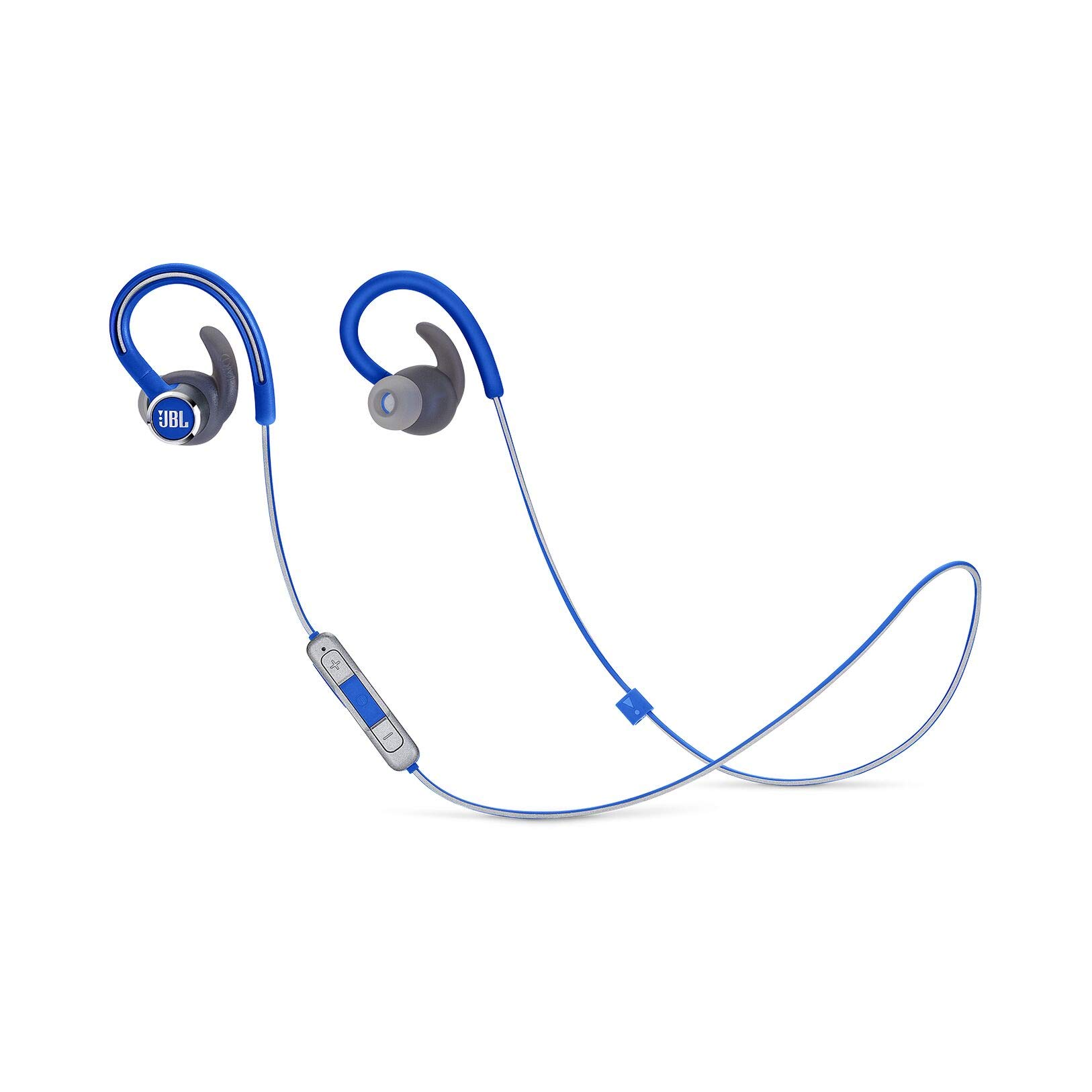 JBL Reflect Contour 2.0, Secure Fit, in-Ear Wireless Sport Headphone with 3-Button mic/Remote - Blue
