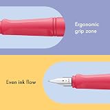 LAMY Safari Sunset Fountain Pen EF Nib Ergonomic Grip Blue Cartridge view 2