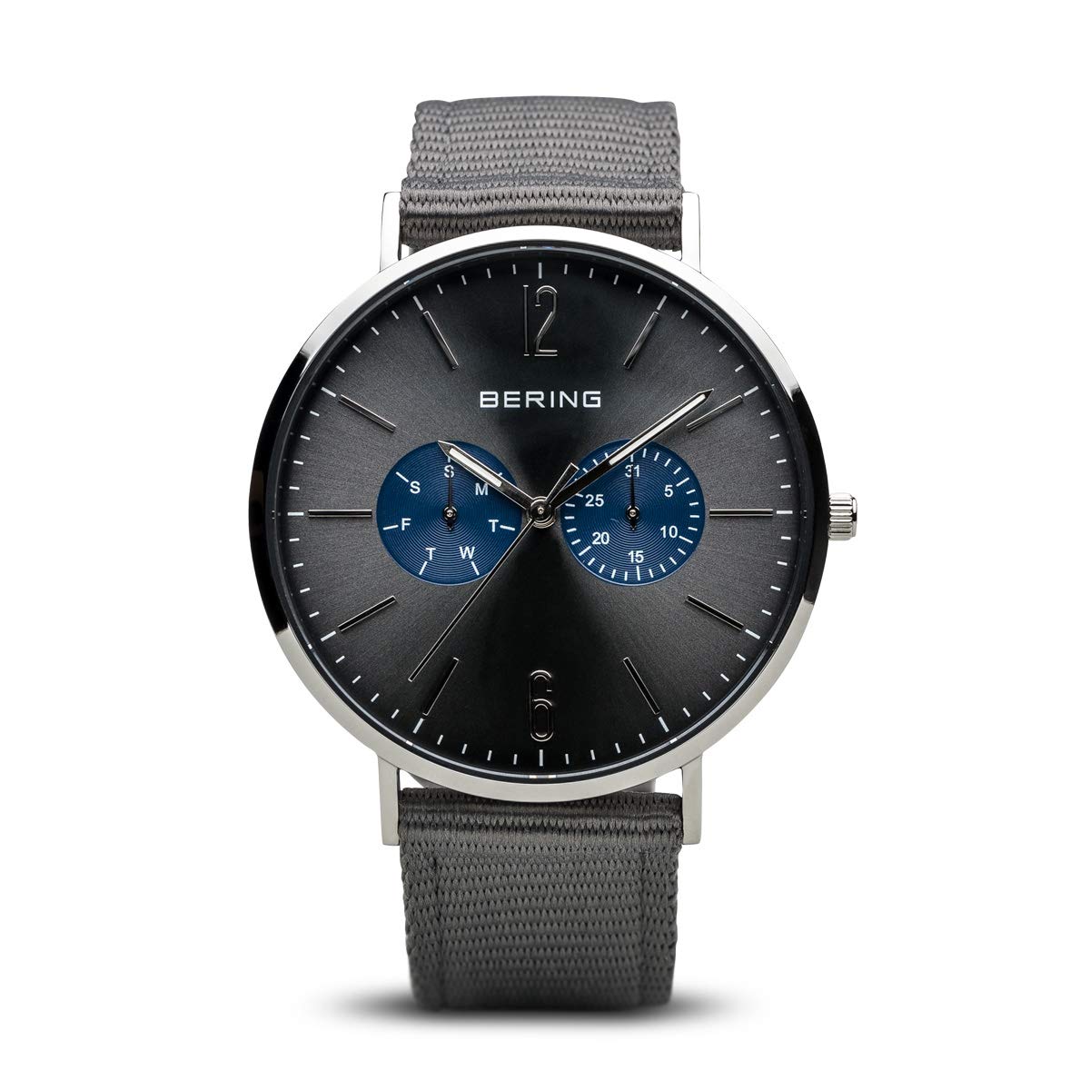 BERING Men Analog Quartz Classic Collection Watch with Calfskin Leather Strap and Sapphire Crystal 14240-803 — image 1