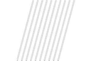 UAUAFIFI 10 PCS Aluminum Round Rod 1/4"(6.35mm) Diameter 6061 Aluminum bar Solid Stick for DIY Craft, 13"(330mm) Length (10, 1/4x13)