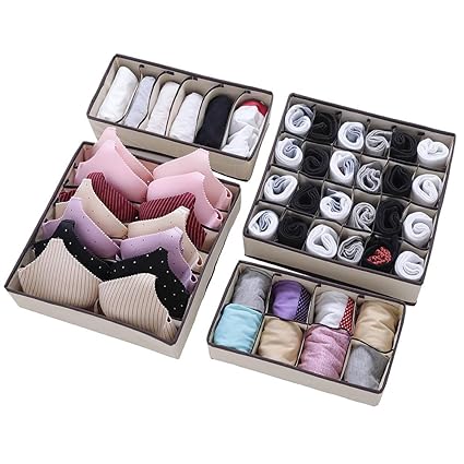 Amazon Com Heaci Underwear Organizer Foldable Storage Box Drawer
