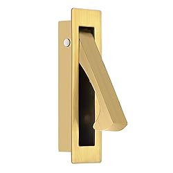HOMOTEK Recessed Pocket Door Pull Handle, Edge