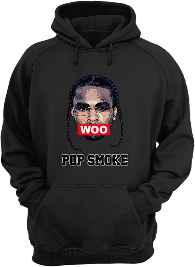 HuStore Pop Smoke Hoodie Unisex Rapper Merch for Men Women Teen Soft
