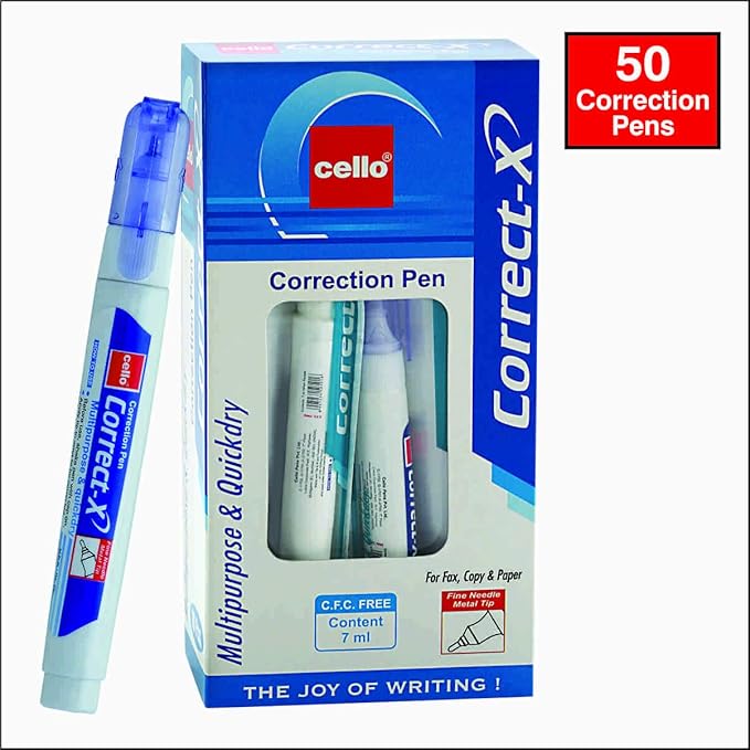 Cello CorrectX Correction Pen Pack of 50 Amazon.in Office Products