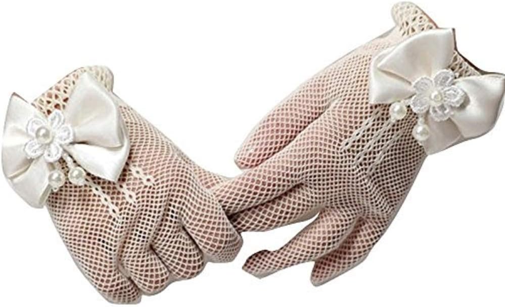 WEDDING COMMUNION PROM FISHNET MESH WRIST LENGTH GLOVES FOR GIRLS