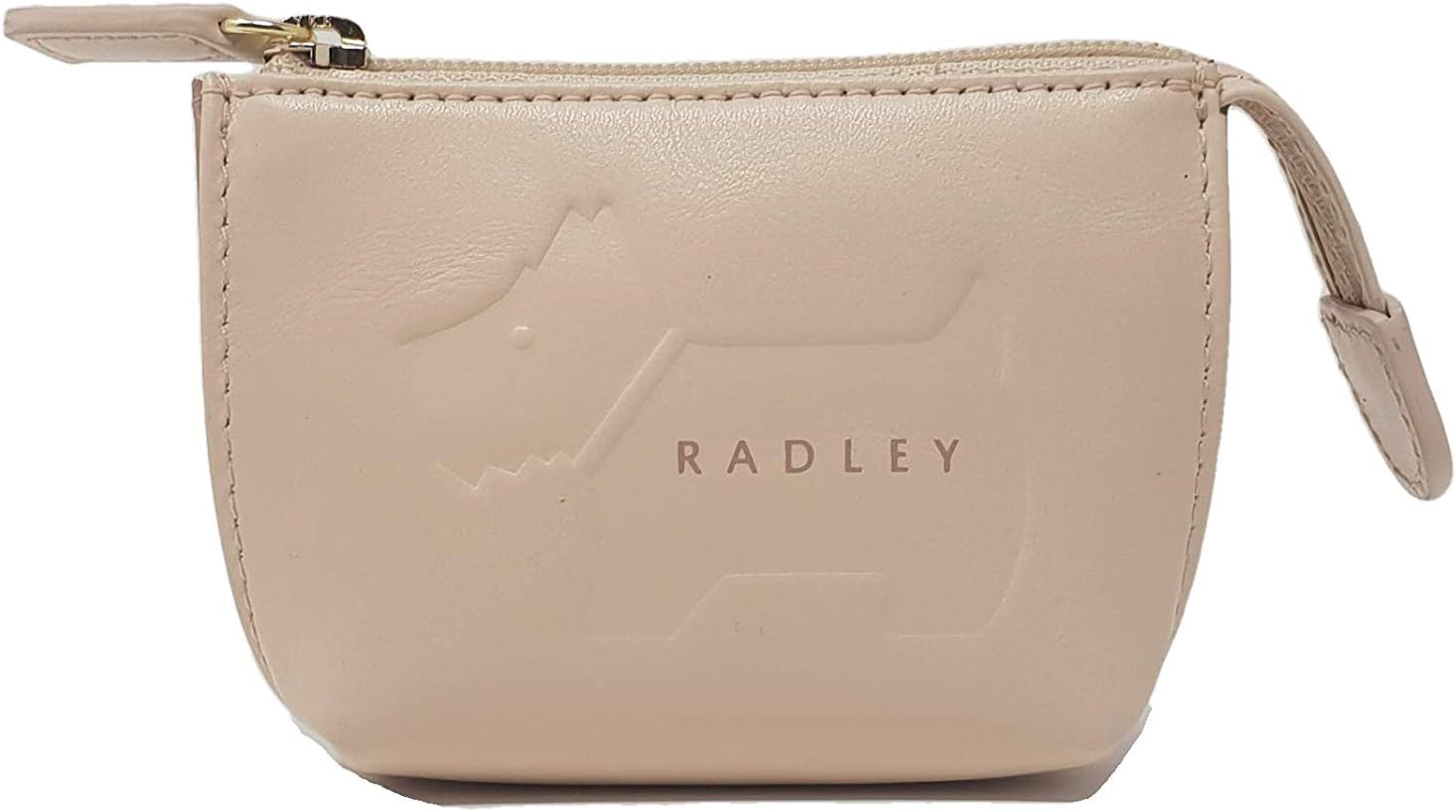 Radley 'Embossed Dog' Zip Coin Purse in Pale Pink Leather Amazon.co.uk