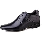 VELZANI Men’s Invisible Elevator Shoes – Gain 3.15” (8 cm) Height – Genuine Leather Bassi Oxford – Classic Formal Style – Inches Taller