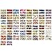 ALLYDREW 50 Sheets Flowers Water Slide Nail Art Nail Decals Water Transfer Nail Decal Sheets