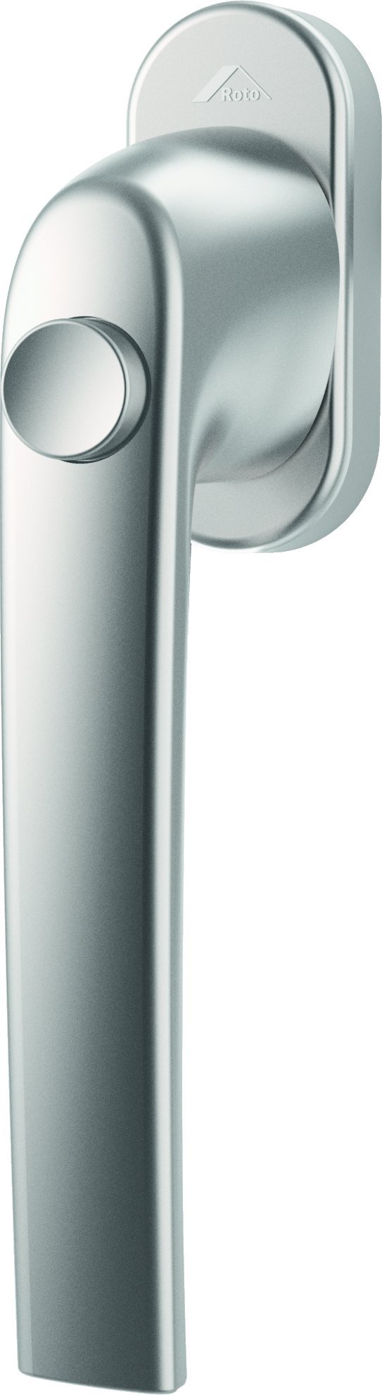 Window Handle Roto Samba Push Button Natural Silver with Screws Square Pin 7 x 32 mm