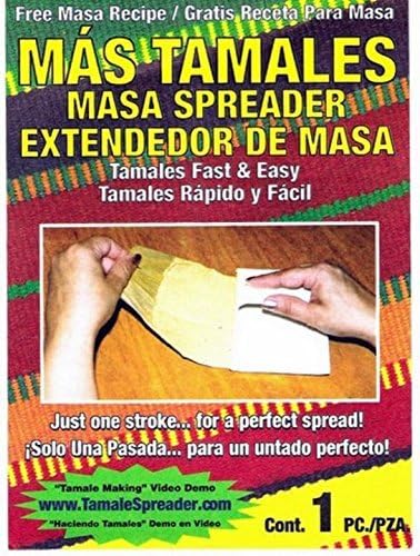 (Ship from USA) 2 Pack Mas Tamales Masa Spreader Extendedor De Masa FREE Recipe Kitchen Tools /ITEM NO#E8FH4F85428520