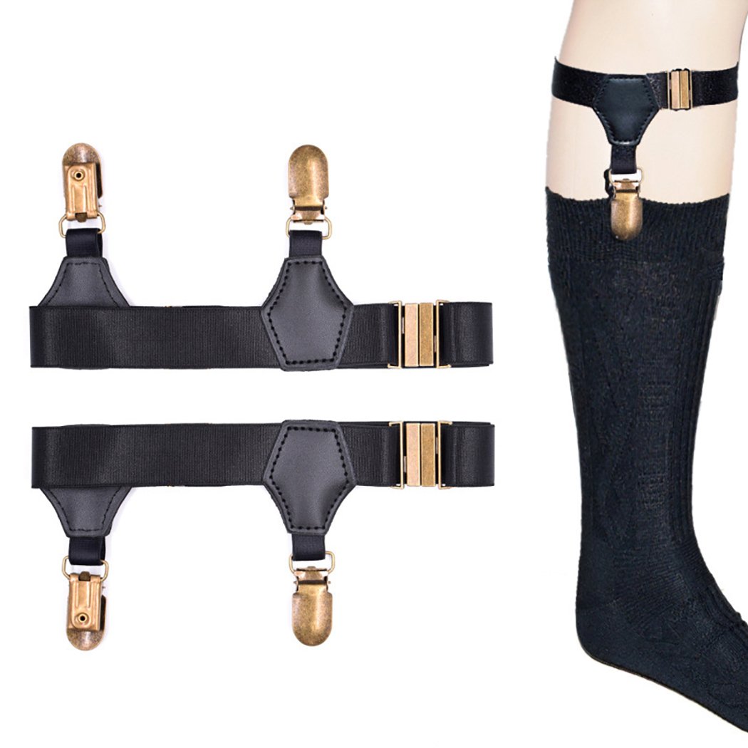 Zoylink Herren Socken Suspender Elastic Strumpfhalter Suspender Frauen