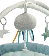 Mamas & Papas Interactive Activity Baby Playmat Gym Welcome to The World Blue view 5