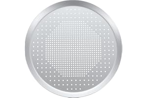 uxcell Pizza Screen, 11.4" Restaurant-Grade Aluminum Round Pizza Baking Screen with Holes Seamless for Pizza Party Kitchen Re