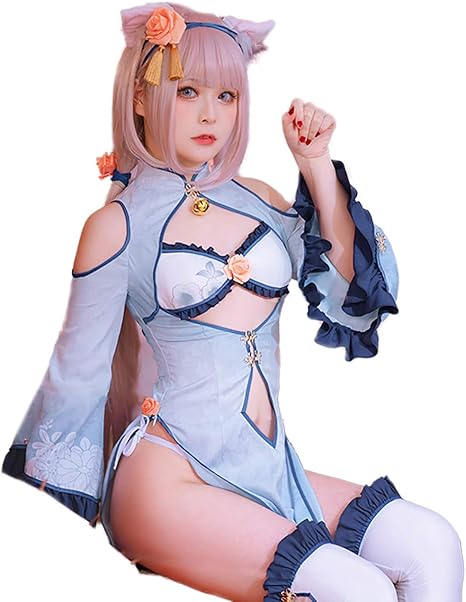 Amazon Milky Time ネコぱら ショコラ バニラ チャイナドレス コスチューム コスプレ ハロウィン バニラ コスプレ 仮装 通販