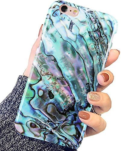 DICHEER iPhone 6 Case,iPhone 6s Case,Cute Green Marble Women Girls Slim Fit Thin Clear Bumper Glossy TPU Soft Rubber Silicon Cover Best Protective Phone Case iPhone 6/iPhone 6s
