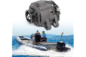 LEAPTREND 8M0057693 Alternator 12V 55A Compatible with Mercury Outboards Marine Engines 135 150 HP SeaPro 2012 & Up 4-Groove Pulley Replace ARROWHEAD AND0626, J&N 400-52434, 8M0062515 8M0065239