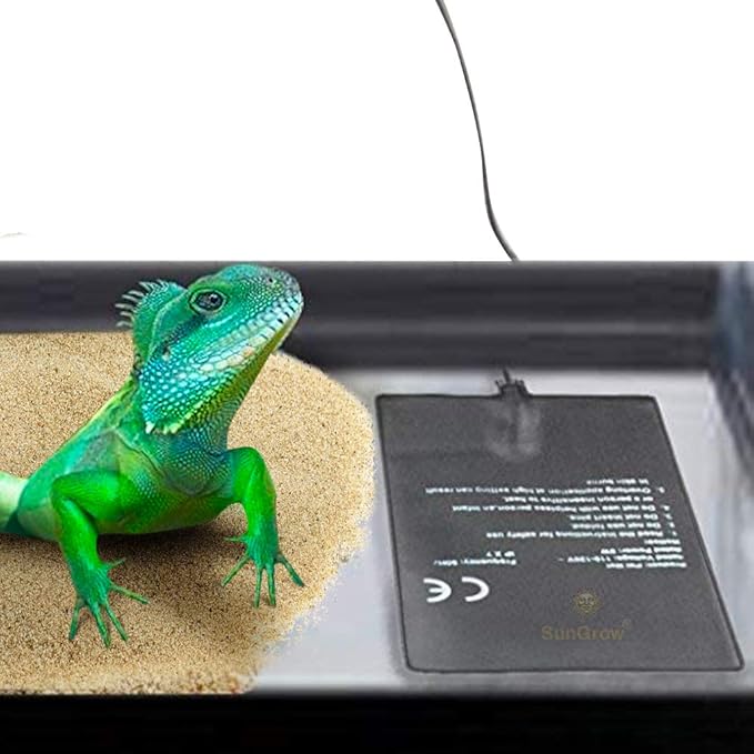 SunGrow Reptile Tank Heater Pad, Maintains Optimal Heat
