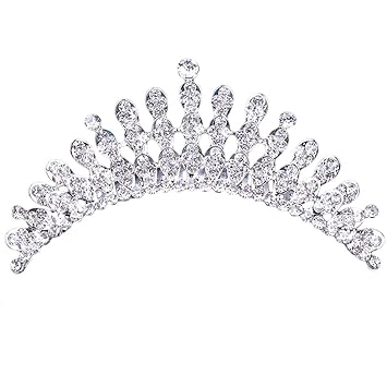 Buy Zoylink Bridal Hair Combs Fashion Crown Shape Rhinestone