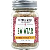 Burlap &amp; Barrel Nablus Za'atar - As Seen On Shark Tank! - Savory, Nutty And Tart - Zaatar Spice, Zaatar Seasoning, Za Atar Seasoning - 1.6Oz Glass Jar
