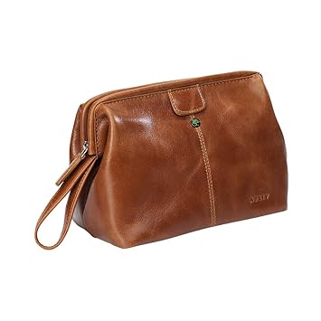 leather shower bag