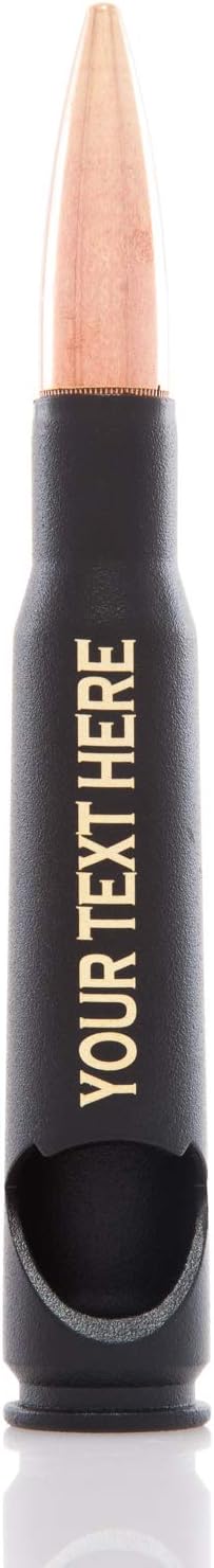 War Monkey Personalizable 50 Caliber BMG Real Bullet Bottle Opener and Gift Box in