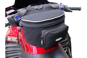 GEARS Big Handlebar Bag for Snowmobile & ATV | Water-Resistant Front Pouch, Handlebar Storage | Fanny Pack for Sled or Quad |