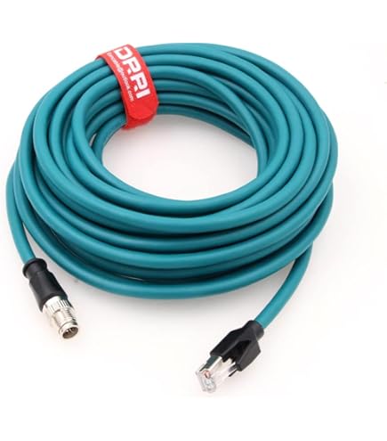 Cavo Ethernet M12 A RJ45 CAT-7e HangTon - 1m, X-Code, Per Camere Basler, Cognex, PLC | IP68 - Foto 13