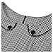 MIUSOL Women's Retro Neck Houndstooth-Print Peplum 1/2 Sleeve Formal Pencil Dress, Gray, Medium