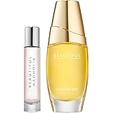 Estée Lauder Beautiful 1 Fl Oz + Beautiful Magnolia 0.34 Fl Oz Eau de Parfum Sprays Travel Set | Classic & Modern Floral Women’s Perfume