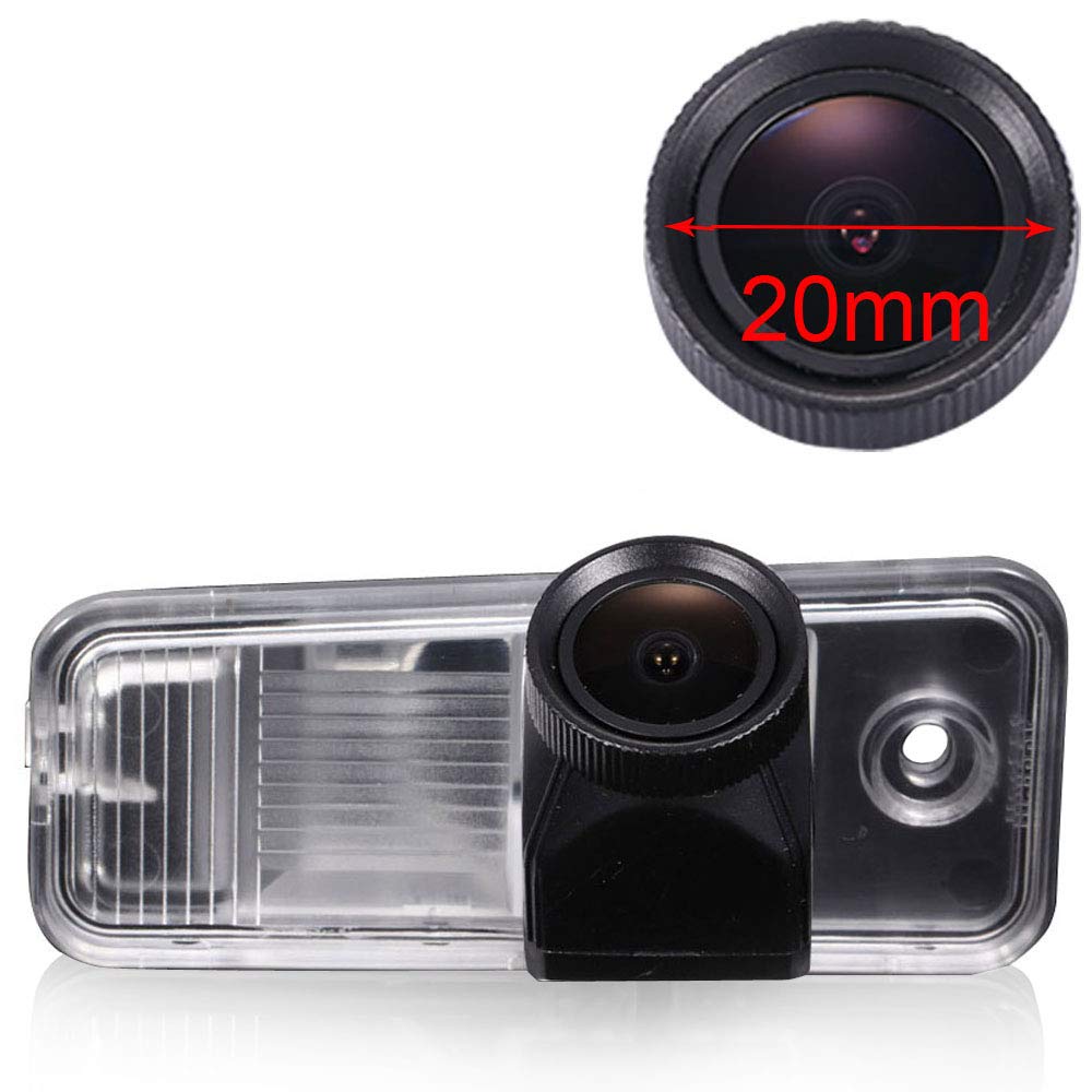 New 20mm Lens HD Color Waterproof Night Vision Car license plate light Rear View Camera for Hyundai Azera 2009/Hyundai SantaFe/Santa Fe 2007 2009 2010 2011 2012/Hyundai ix25 ix45 2001-2012