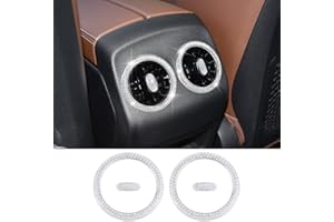 CARFIB for Mercedes Benz Car Bling Accessories Back Seat AC Air Vent Outlet Cover CLA GLA GLB A Class 2023 2022 2021 Crystal Interior Decal Cover Men Women 4PCS