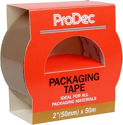 ProDec 2in x 50m Brown Packaging Tape Heavy Duty Parcel Tape