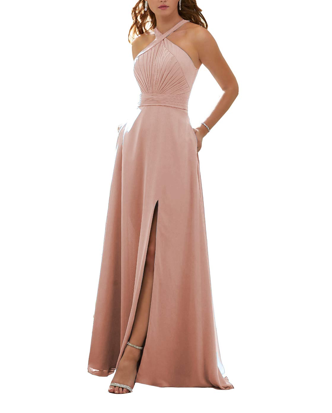halter bridesmaid dress